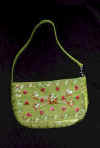 woman beaded handbag