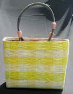 woman woven handbag by art export bali indonesia