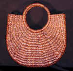 woman woven handbag by art export bali indonesia