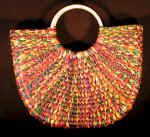 woman woven handbag by art export bali indonesia