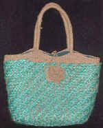 woman woven handbag by art export bali indonesia