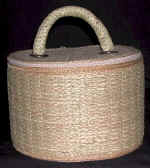 woman woven handbag by art export bali indonesia