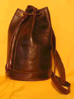 woman leather bag by art export bali indonesia