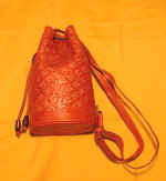 woman leather bag by art export bali indonesia