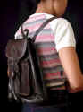 woman leather bag by art export bali indonesia