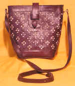 woman leather bag by art export bali indonesia