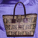 woman woven handbag by art export bali indonesia