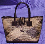 woman woven handbag by art export bali indonesia