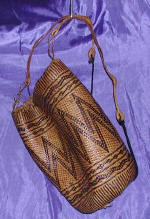 woman woven handbag by art export bali indonesia