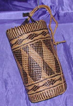 woman woven handbag by art export bali indonesia