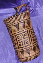 woman woven handbag by art export bali indonesia