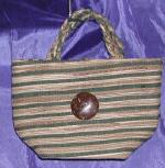 woman woven handbag by art export bali indonesia