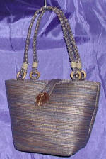 woman woven handbag by art export bali indonesia