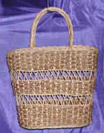 woman woven handbag by art export bali indonesia