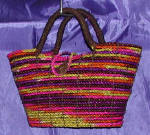 woman woven handbag by art export bali indonesia