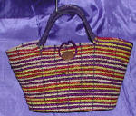 woman woven handbag by art export bali indonesia