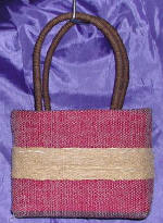 woman woven handbag by art export bali indonesia