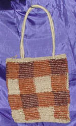 woman woven handbag by art export bali indonesia