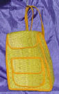 woman woven handbag by art export bali indonesia