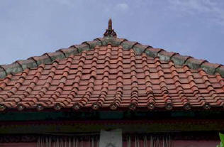 Topical room, home, bungalow, gazebo kits, bali tile roof by art-export.com Bali Indonesia 
