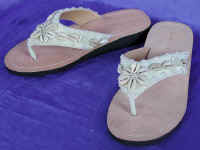 footwear beaded slipper sandals sandal snakeskin shoe shoes by art export bali indonesia