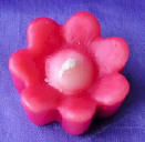 wax candle candles in many wax colors flower candle handicraft by Art Export Bali Indonesia