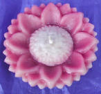 wax candle candles in many wax colors flower candle handicraft by Art Export Bali Indonesia