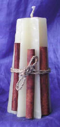 wax candle candles in many wax colors flower candle handicraft by Art Export Bali Indonesia