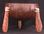 coconut shell bowl with legs
