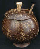 coconut shell sugar bowl