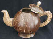 coconut shell tea pot