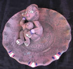 clay ashtray painted ashtray by art export bali indonesia