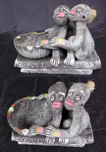 clay ashtray painted ashtray by art export bali indonesia