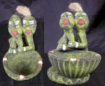 clay ashtray painted ashtray by art export bali indonesia