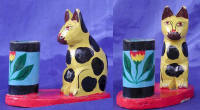 accents wood carving painted by art export bali indonesia