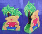 accent room decoration painted wood carvings by art export bali indonesia