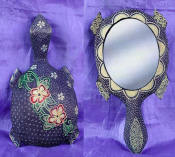 batik mirror hand mirror hand mirrors by art export bali indonesia