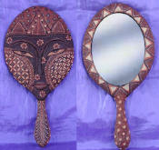 batik mirror hand mirror hand mirrors by art export bali indonesia