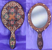 batik mirror hand mirror hand mirrors by art export bali indonesia