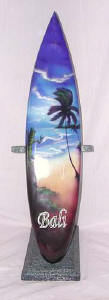 surfboard surfboards surf board surfing board wooden surf board handicraft wood carving air brush painted surf board art export bali indonesia
