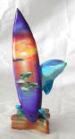 surfboard surfboards surf board surfing board  wooden surf board handicraft wood carving air brush painted surf board art export bali indonesia