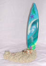surfboard surfboards surf board surfing board  wooden surf board handicraft wood carving air brush painted surf board art export bali indonesia