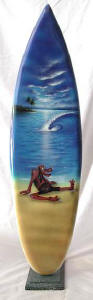 surfboard surfboards surf board surfing board wooden surf board handicraft wood carving air brush painted surf board art export bali indonesia