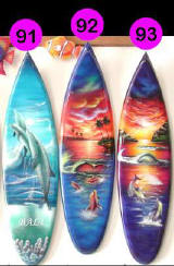 surfboard surfboards surf board surfing board  wooden surf board handicraft wood carving air brush painted surf board art export bali indonesia