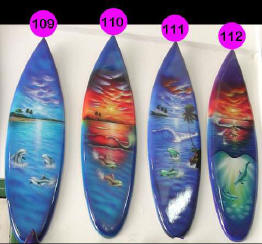 surfboard surfboards surf board surfing board  wooden surf board handicraft wood carving air brush painted surf board art export bali indonesia