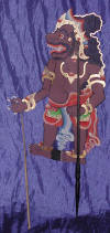 wayang shadow puppet from art export bali indonesia