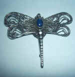 silver broach handmade jewelry by art export bali indonesia