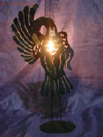 wrought iron handicraft iron candle holder by art export bali indonesia