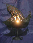 wrought iron handicraft iron candle holder by art export bali indonesia