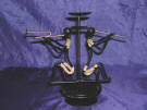 wrought iron handicraft iron candle holder by art export bali indonesia